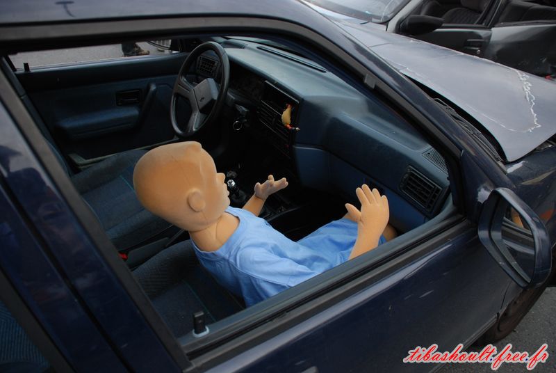 Photo de cascades ; Percussion Voiture vs. Voiture